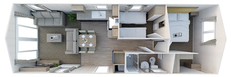 2023 Willerby Brenig Outlook 35ft x 12ft, 2 bedroom Static Caravan Holiday Home