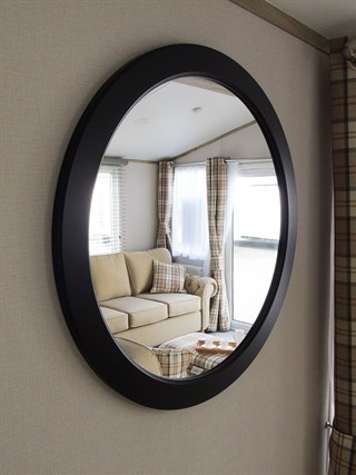 2022 Atlas Abode Static Caravan Holiday Home 3 bedroom model lounge mirror