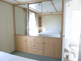 2004 Carnaby Roxburgh Static Caravan Holiday Home main bedroom wardrobes