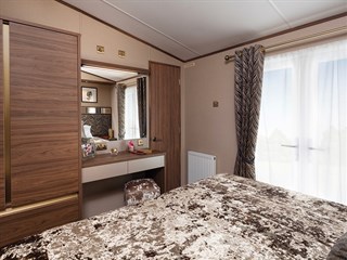 2024 Carnaby Langham Static Caravan Holiday Home zip and link bedroom detail