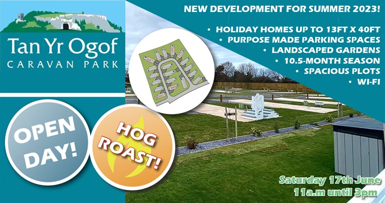 New development phase 5 complete at Tan Yr Ogof, join them for thier open day on  Saturday 17th June