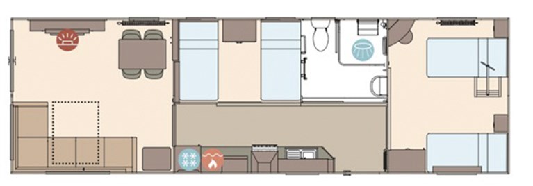 2022 ABI Derwent 38ft x 12ft, 2 bedroom Static Caravan Holiday Home