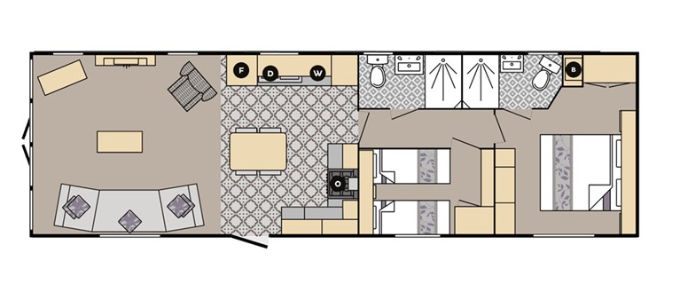 2023 Carnaby Highgrove 40ft x 12ft, 2 bedroom Static Caravan Holiday Home