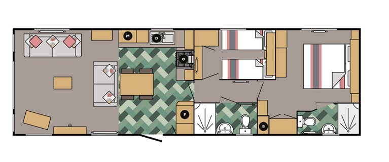 2023 Carnaby Silverdale 39ft x 12ft, 2 bedroom Static Caravan Holiday Home