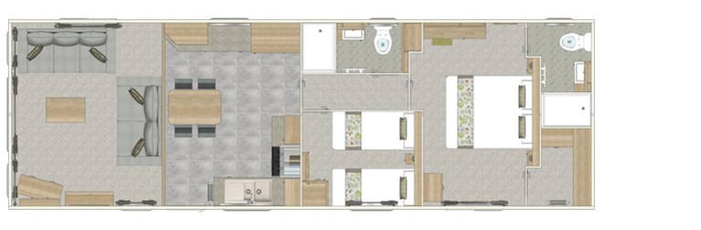 2023 ABI Windermere 40ft x 13ft, 2 bedroom Static Caravan Holiday Home at  Nant Newydd Caravan Park