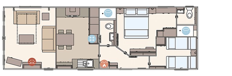 023 ABI Ambleside 40ft x 13 ft, 2 bedroom Static Caravan Holiday Home on Plas