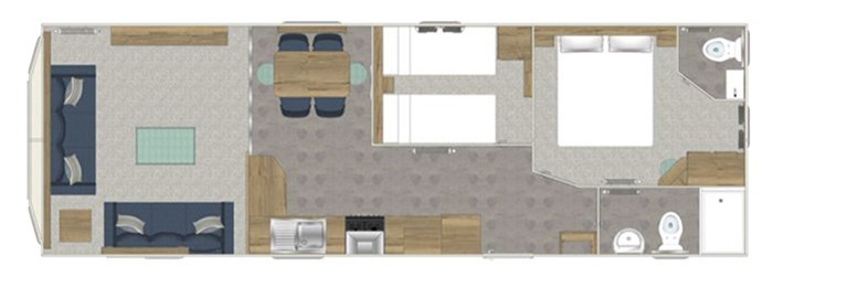 2023 ABI Adelaide 36ft x 12ft, 2 bedroom Static Caravan Holiday Home at Hendwr