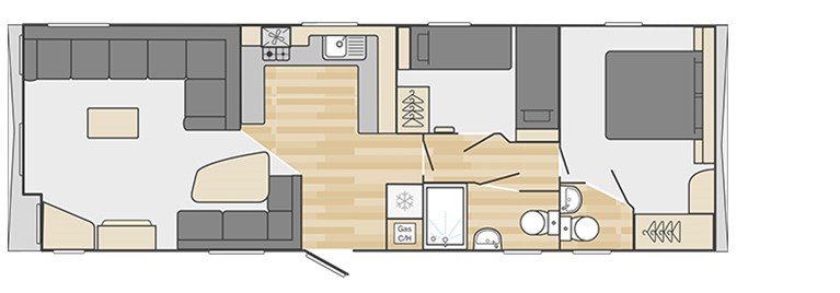 2023 Swift Burgundy 36ft x 12ft 2 bedroom Static Caravan Holiday Home at Whitetower Holiday Park