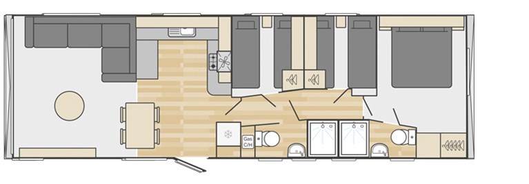 2023 Swift Ardennes ES 38ft x 12ft, 3 bed Scandi Static Caravan Holiday Home at Lloyds