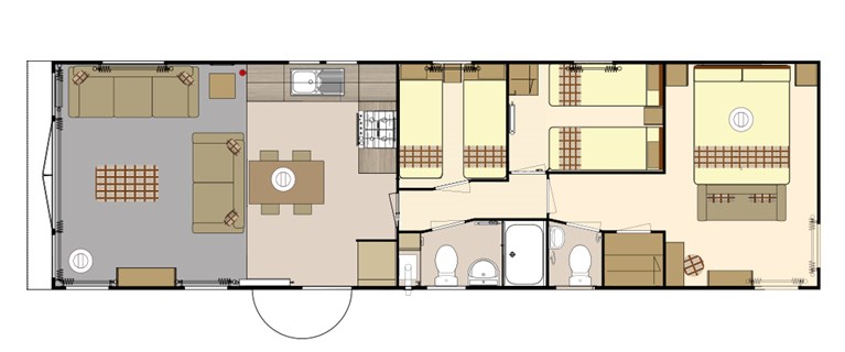 2023 Atlas Abode 40ft x 12ft, 3 bed Static Caravan Holiday Home at Sunnyvale