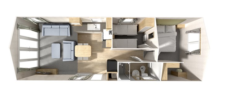 2023 Willerby Brenig Outlook 35ft x 12ft, 2 bedroom Static Caravan Holiday Home