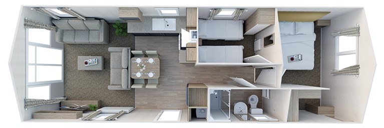 2022 Willerby Brenig outlook 35x12 2 at Bryn Howell