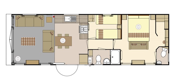 2023 Atlas Abode 37ft x 12ft, 2 bed Static Caravan Holiday Home