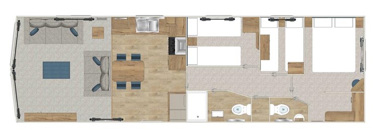 2024 ABI Hamilton 39ft x 12ft, 3 bedroom Static Caravan Holiday Home