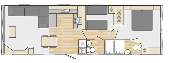 2023 Swift Ardennes ES 38ft x 12ft 2 bedroom Static Caravan Holiday Home