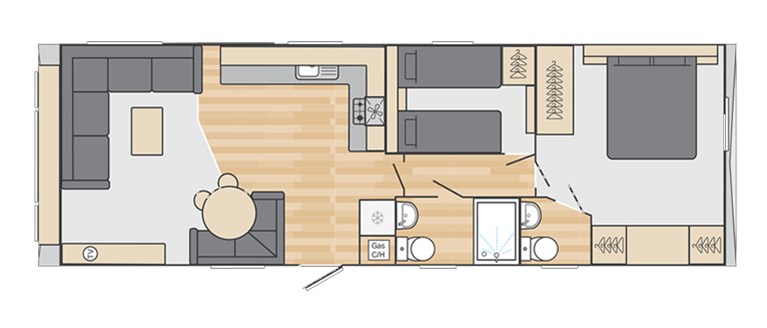 2025 Swift Loire 36ft x 12ft, 2 bedroom Static Caravan Holiday Home