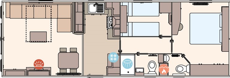 2025 ABI Wimbledon 36ft x 12ft 2 bedroom Static Caravan Holiday Home