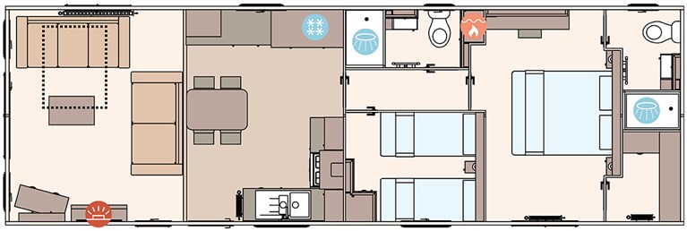 2025 ABI Windermere 40ft x 12ft 3 bedroom Static Caravan Holiday Home Residential