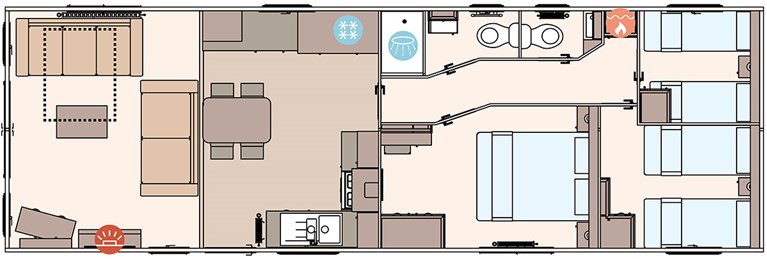 2025 ABI Windermere 40ft x 13ft3 bedroom Static Caravan Holiday Home Residential