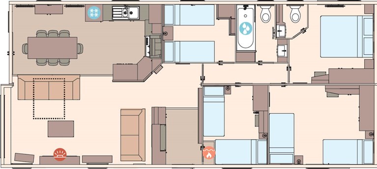 2025 ABI Kielder Exclusive 45ft x 20ft 4 bedroom Exclusive Static Lodge Holiday Home