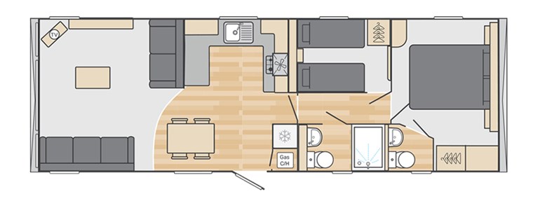 2025 Swift Margaux 35ft x 12ft  2 bedroom Static Caravan Holiday Home