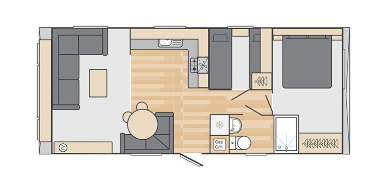 2025 Swift Loire 28ft x 12ft, 2 bedroom Static Caravan Holiday Home at Factory