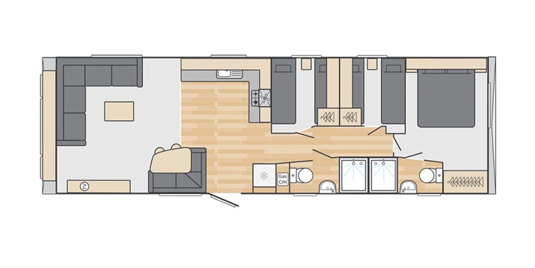 2025 Swift Loire 38ft x 12ft, 3 bedroom Static Caravan Holiday Home