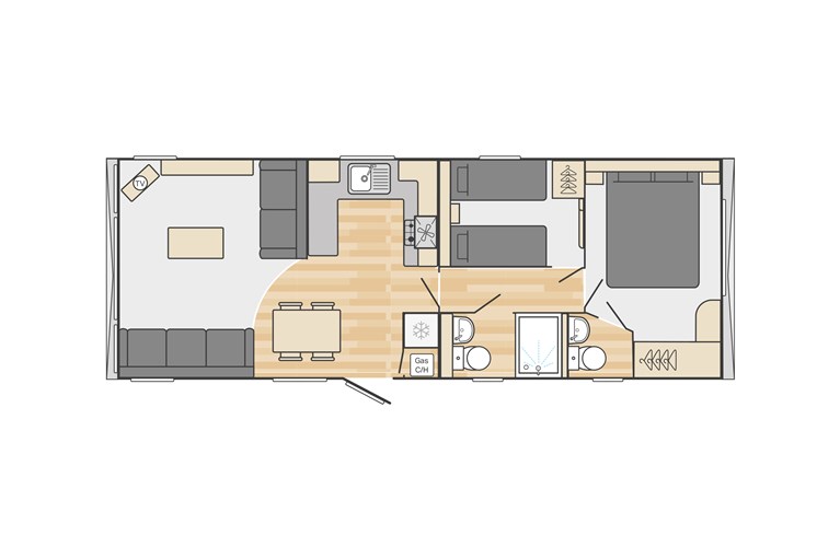 2025 Swift Bordeaux 33ft x 12ft 2 bedroom Static Caravan Holiday Home (null)