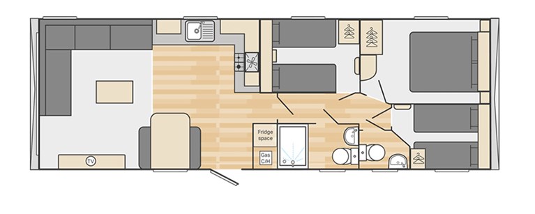 2025 Swift Royan 35ft x 12ft 3 bedroom Static Caravan Holiday Home