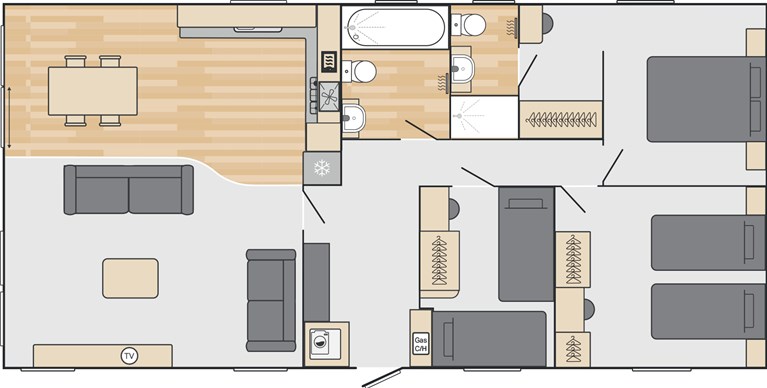 2025 Swift Montreal 41ft x 20ft 3 bedroom Static Caravan Holiday Home