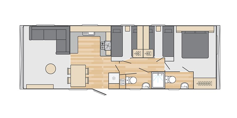2025 Swift Ardennes 36ft x 12ft 3 bedroom Static Caravan Holiday Home