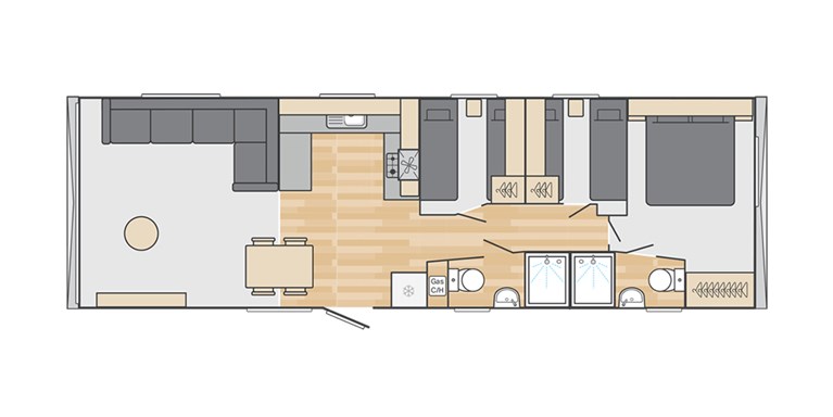 2025 Swift Ardennes 39ft x 12ft 3 bedroom ES Static Caravan Holiday Home