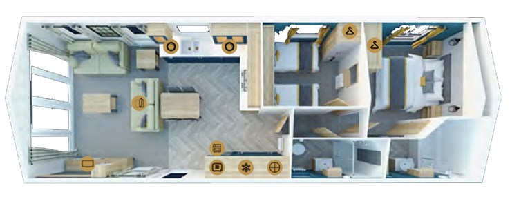2025 Willerby Gainsborough 40ft x 14ft 2 bedroom Static Caravan Holiday Home