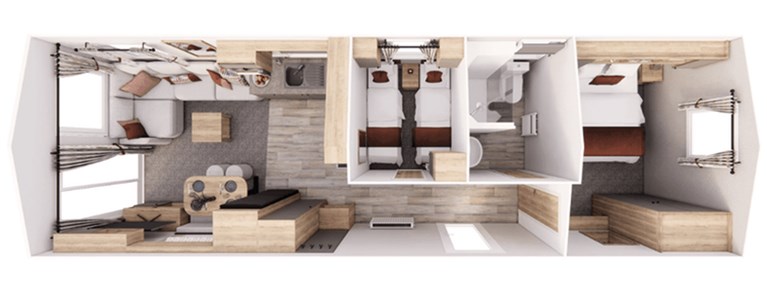 2025 Willerby Rio Compact 32ft x 10ft, 2 bedroom Static Caravan Holiday Home (factory (null)