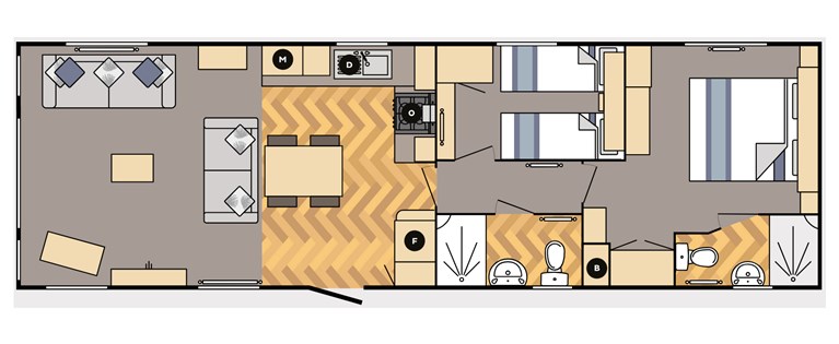 2025 Carnaby Silverdale 39ft x 12ft 2 bedroom Static Caravan Holiday Home