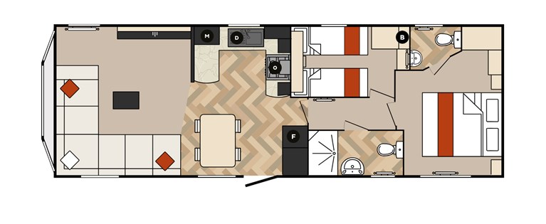2025 Carnaby Glaisdale 35ft x 12ft 2 bedroom Static Caravan Holiday Home (factory null)