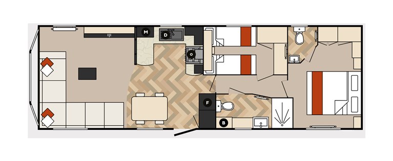 2025 Carnaby Glaisdale 37ft x 12ft 2 bedroom Static Caravan Holiday Home