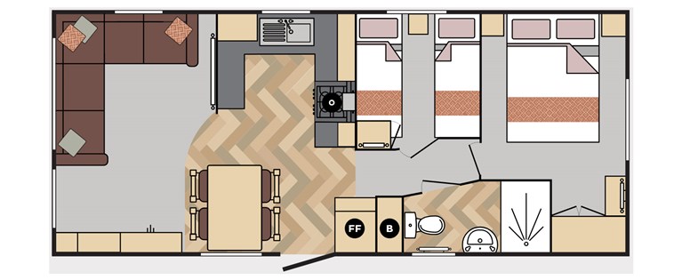 2025 Carnaby Bayview 28ft x 12ft 2 bedroom Static Caravan Holiday Home (factory null)