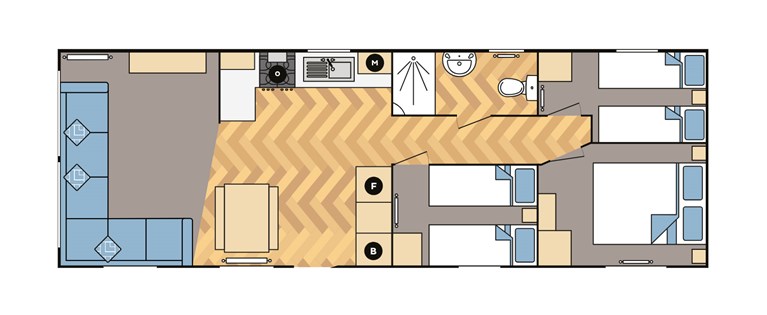2025 Carnaby Breakaway 36ft x 12ft 3 bedroom Static Caravan Holiday Home (factory null)