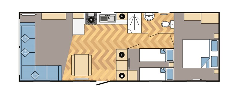 2025 Carnaby Breakaway 35ft x 12ft 2 bedroom Static Caravan Holiday Home