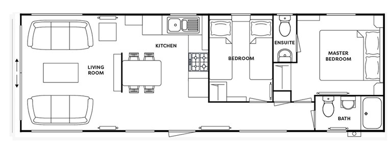 2025 ATLAS aPAD 37ft x 12ft, 2 bedroom Static Caravan Holiday Home