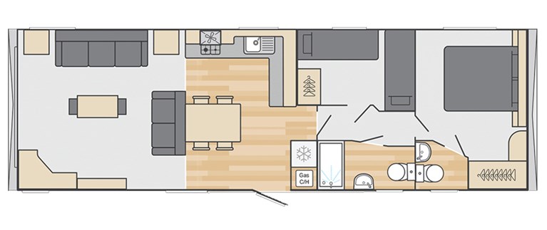 2026 Swift Provence Outlook 38ft x 12ft 2 bedroom Static Caravan Holiday Home