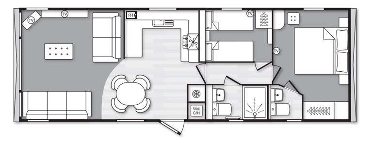 2026 Swift Margaux 35ft x 12ft 2 bed Static Caravan Holiday Home