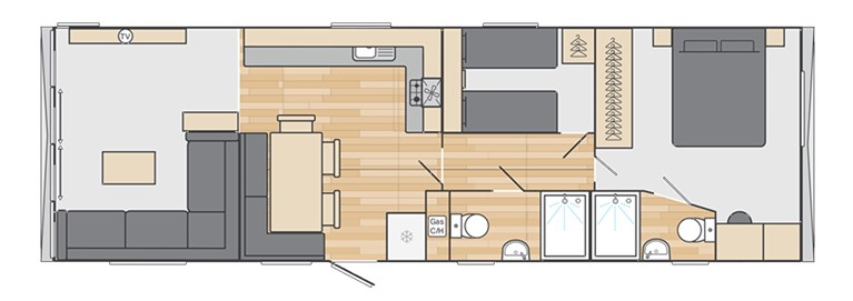 2026 Swift Morlaix Lodge 40ft x 13ft 2 bedroom Static Lodge Holiday Home