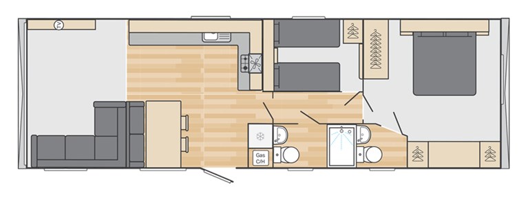 2026 Swift Morlaix 38ft x 12ft, 2 bedroom Static Caravan Holiday Home