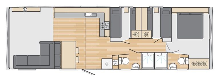 2026 Swift Morlaix 40ft x 12ft, 3 bedroom Static Caravan Holiday Home