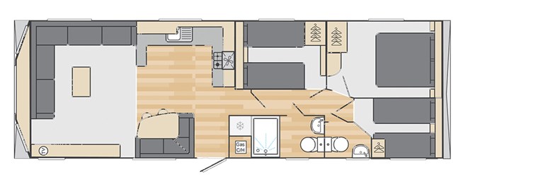 2026 Swift Loire 35ft x 12ft 3 bedroom Static Caravan Holiday Home