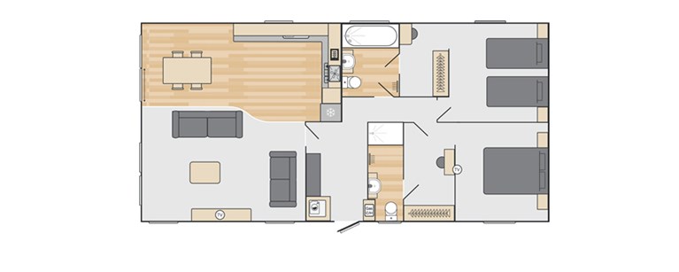 2026 Swift Montreal Lodge 40ft x 20ft 2 bedroom Static Lodge Holiday Home (factory null)