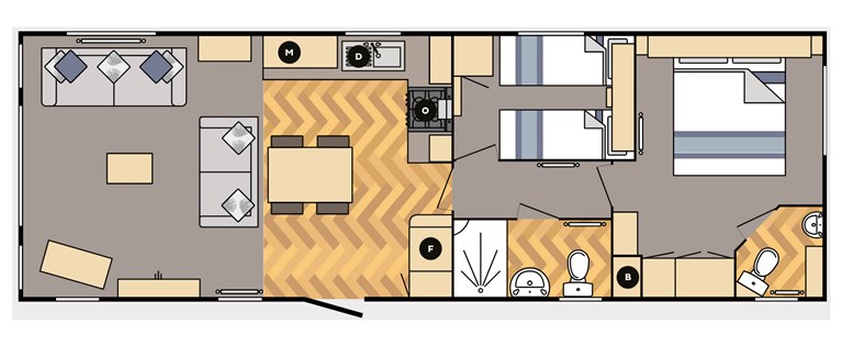 2026 Carnaby Silverdale 36ft x 12ft 2 bedroom Static Caravan Holiday Home