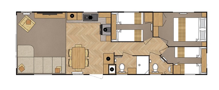 2026 Carnaby Melrose 36ft x 12ft 3 bedroom Static Caravan Holiday Home